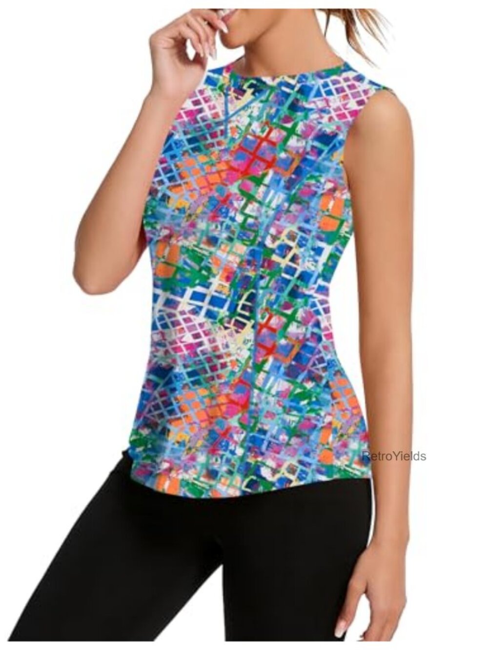 Women's UPF 50+ Sleeveless Athletic Tank Top Quick Dry